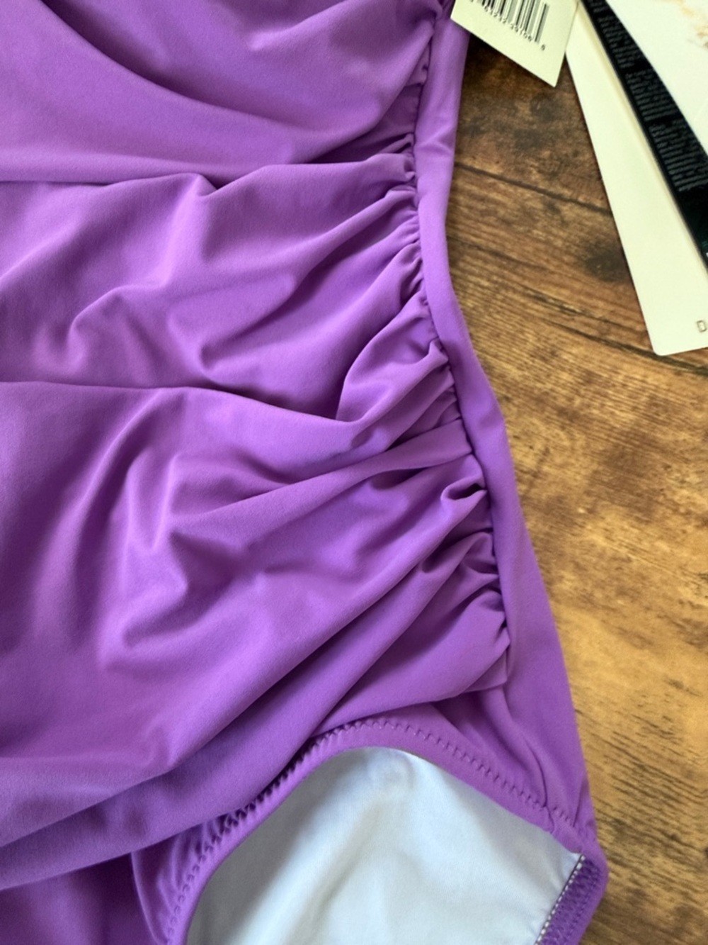 Profile By Gottex Purple Ruched One-Piece Swimsuit - Picture 4 of 8